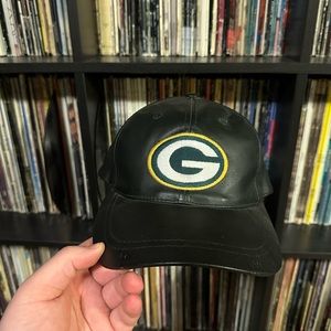Vintage Leather Green Bay Packers Hat